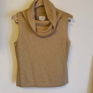 Golden Sleeveless Ann Taylor